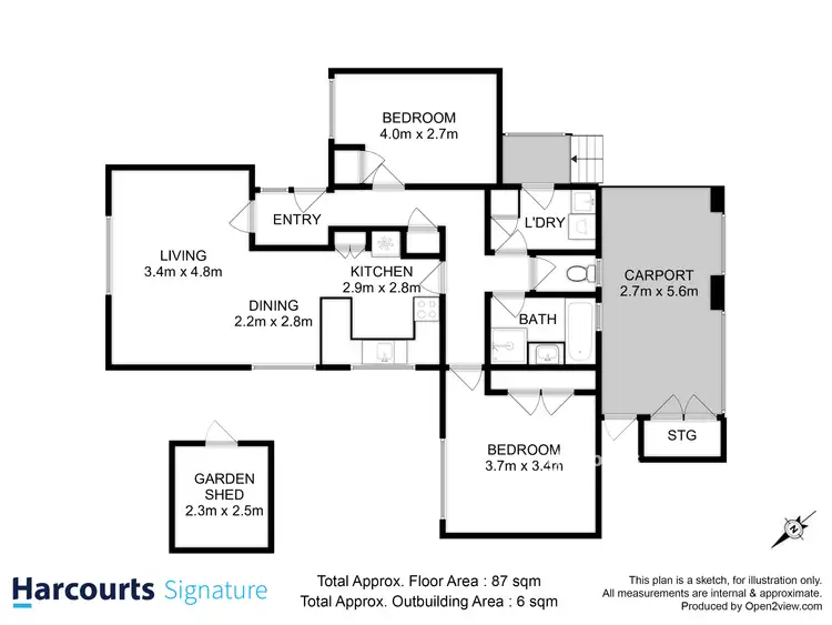 Floorplan of Homely house listing, 4/7 Como Street, Howrah TAS 7018