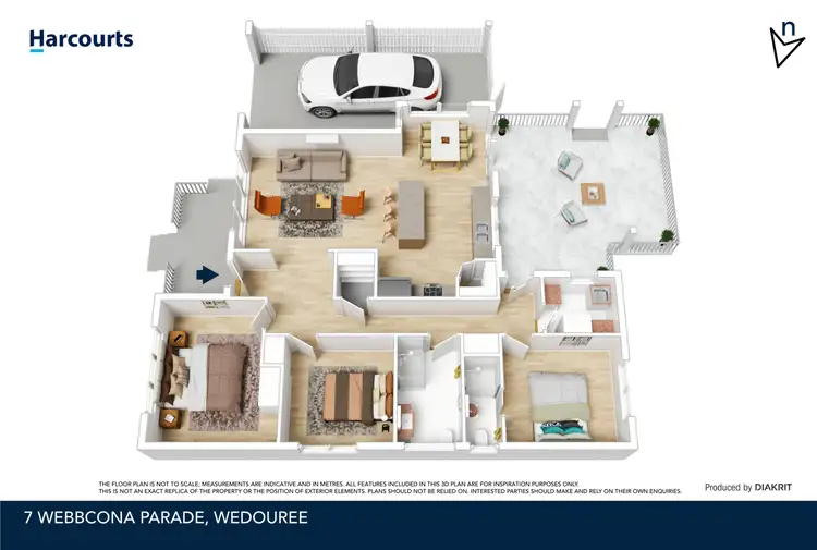 Floorplan of Homely house listing, 7 Webbcona Parade, Wendouree VIC 3355
