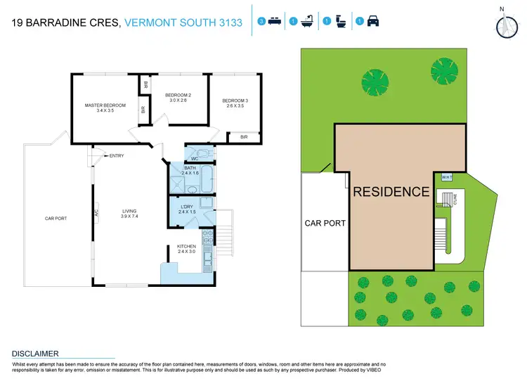 Floorplan of Homely house listing, 19 Barradine Crescent, Vermont South VIC 3133