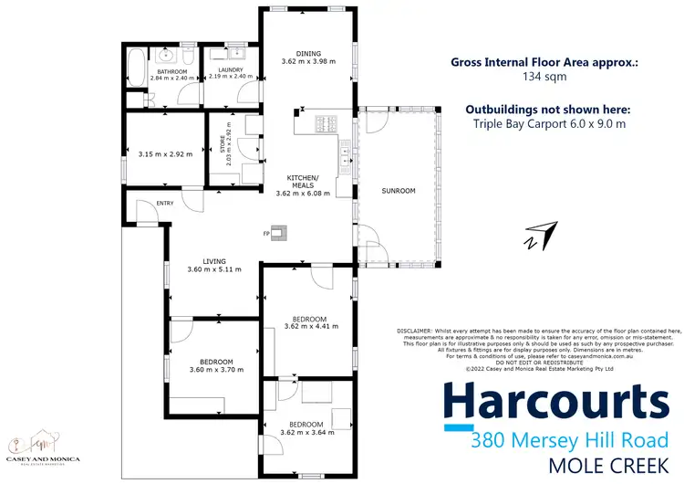 Floorplan of Homely house listing, 380 Mersey Hill Road, Mole Creek TAS 7304