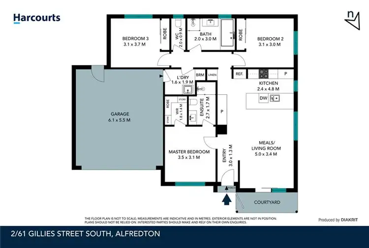 Floorplan of Homely house listing, 2/61 Gillies Street South, Alfredton VIC 3350