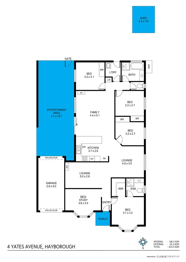 Floorplan of Homely house listing, 4 Yates Avenue, Hayborough SA 5211