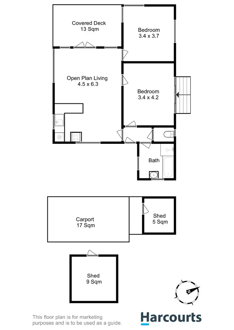 Floorplan of Homely house listing, 14 Spiraea Street, Primrose Sands TAS 7173