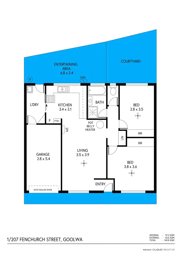 Floorplan of Homely house listing, 1/207 Fenchurch Street, Goolwa SA 5214