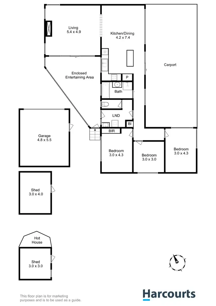 Floorplan of Homely house listing, 18 Brady Street, Midway Point TAS 7171