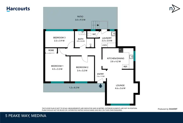 Floorplan of Homely house listing, 5 Peake Way, Medina WA 6167