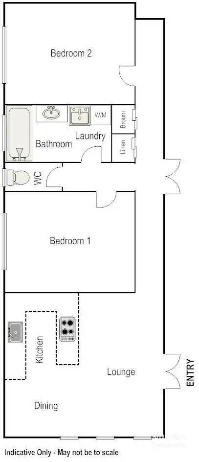 Floorplan of Homely unit listing, 2/18 Pedler Avenue, Gillen NT 870