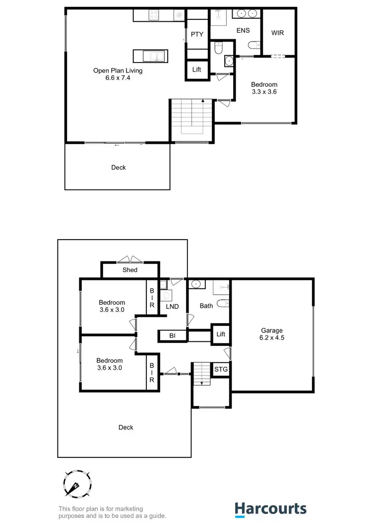 Floorplan of Homely townhouse listing, 2/9 Trikala Place, Tranmere TAS 7018