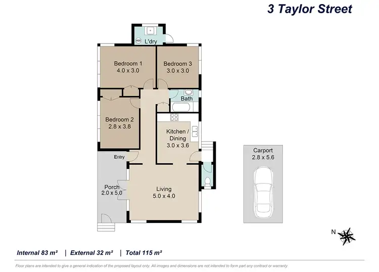 Floorplan of Homely house listing, 3 Taylor Street, Virginia QLD 4014