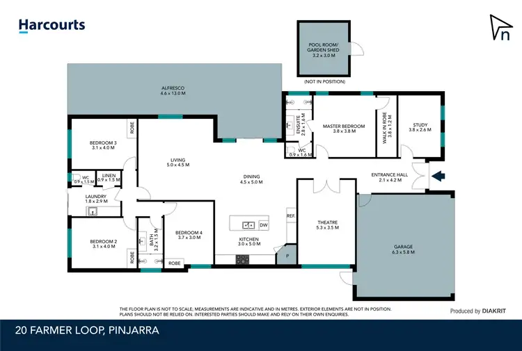 Floorplan of Homely house listing, 20 Farmer Loop, Pinjarra WA 6208