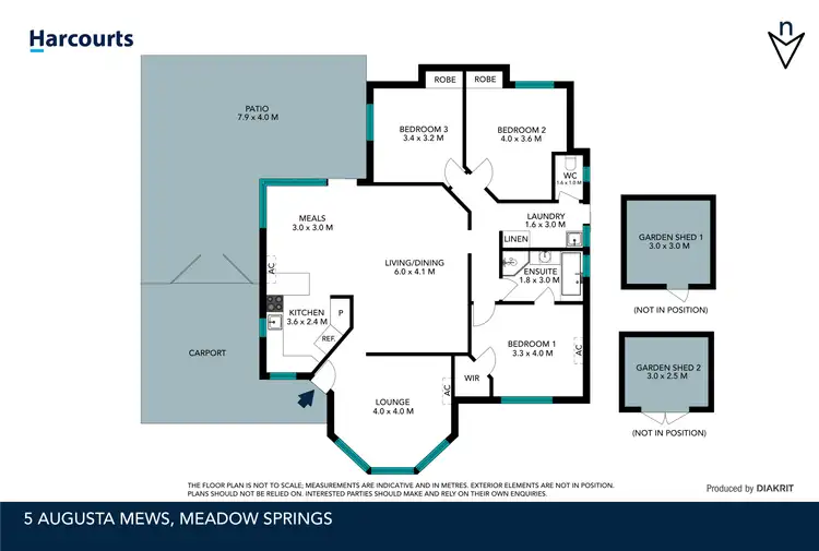 Floorplan of Homely house listing, 5 Augusta Mews, Meadow Springs WA 6210