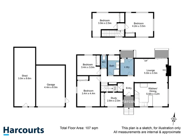 Floorplan of Homely house listing, 25 Marston Street, Clarendon Vale TAS 7019