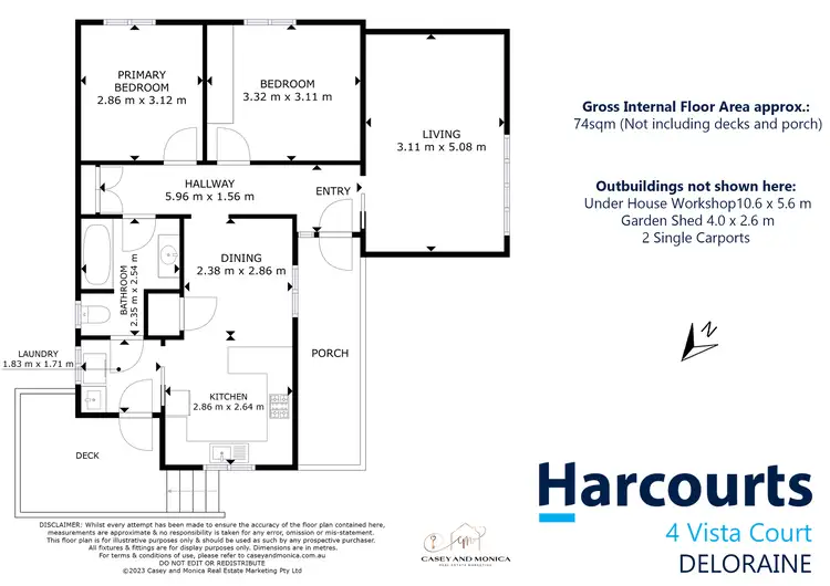 Floorplan of Homely house listing, 4 Vista Court, Deloraine TAS 7304