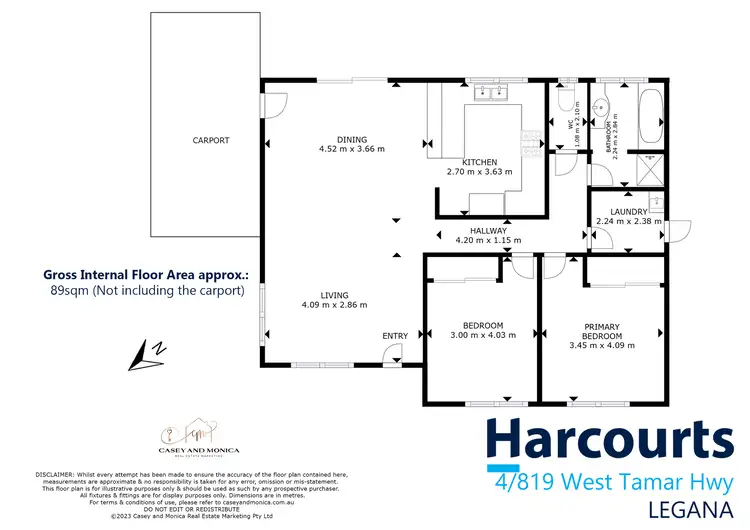 Floorplan of Homely house listing, 4/819 West Tamar Highway, Legana TAS 7277