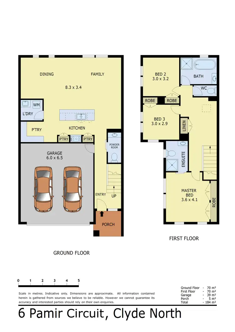 Floorplan of Homely house listing, 6 Pamir Circuit, Clyde North VIC 3978