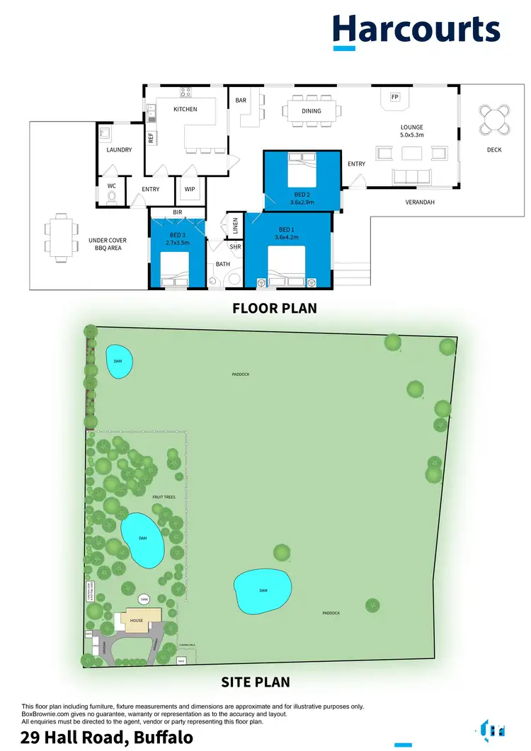 Floorplan of Homely house listing, 29 Hall Road, Buffalo VIC 3958