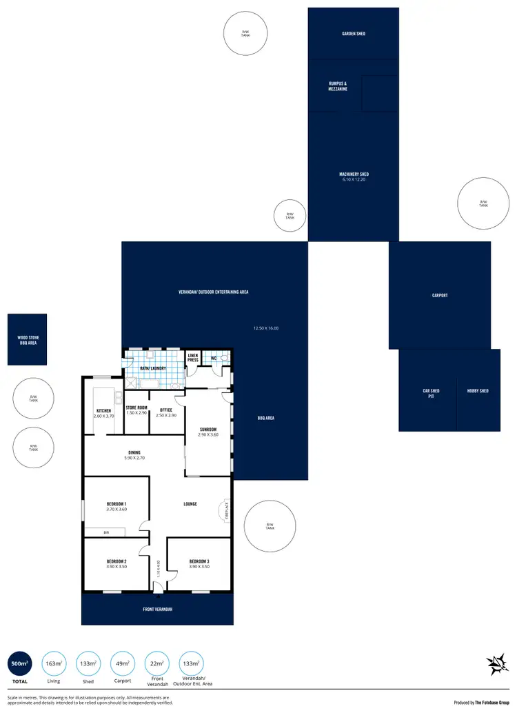 Floorplan of Homely house listing, 16-18 McHugh Street, Quorn SA 5433