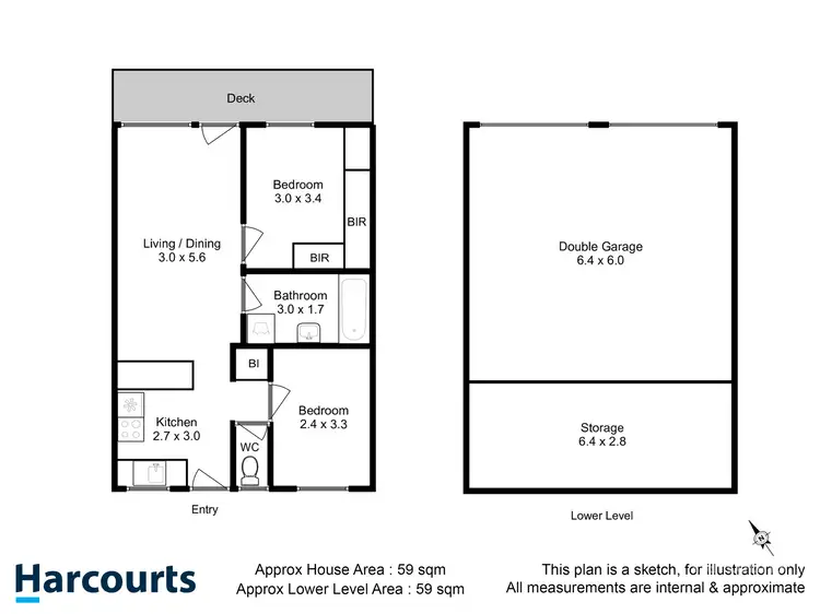 Floorplan of Homely house listing, 2/18 Clift Street, Mount Stuart TAS 7000