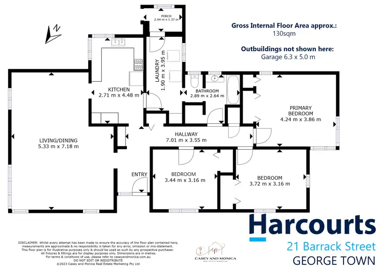 Floorplan of Homely house listing, 21 Barrack Street, George Town TAS 7253