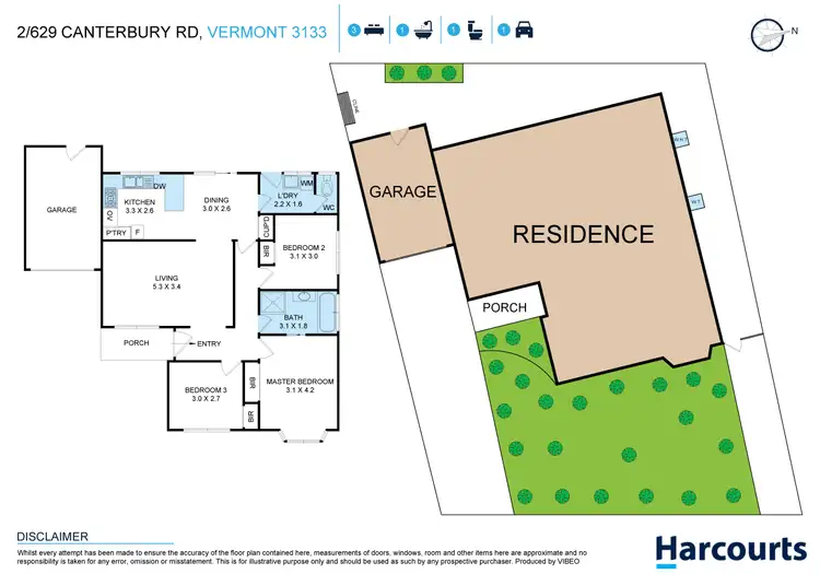 Floorplan of Homely unit listing, 2/629 Canterbury Road, Vermont VIC 3133