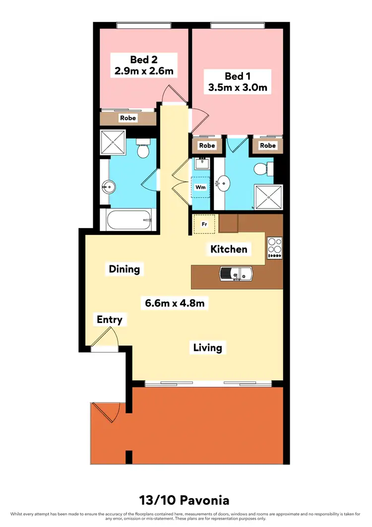 Floorplan of Homely apartment listing, 13/10 Pavonia Link, Clarkson WA 6030
