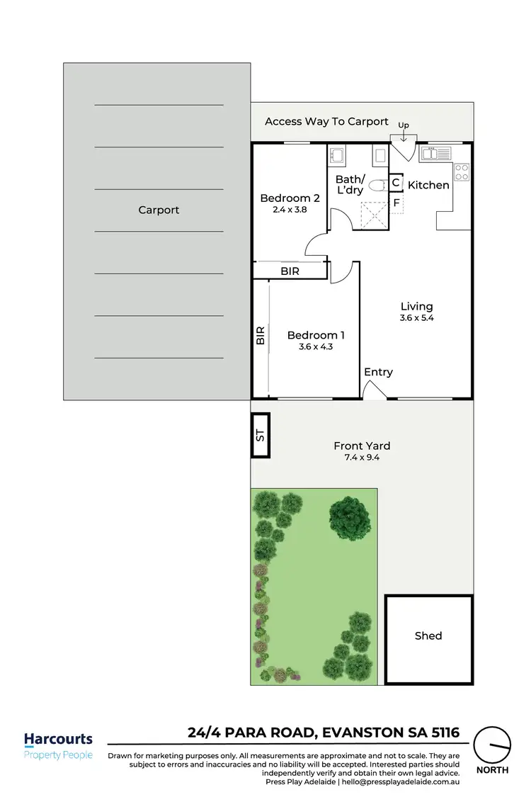 Floorplan of Homely unit listing, 24/4 Para Road, Evanston SA 5116