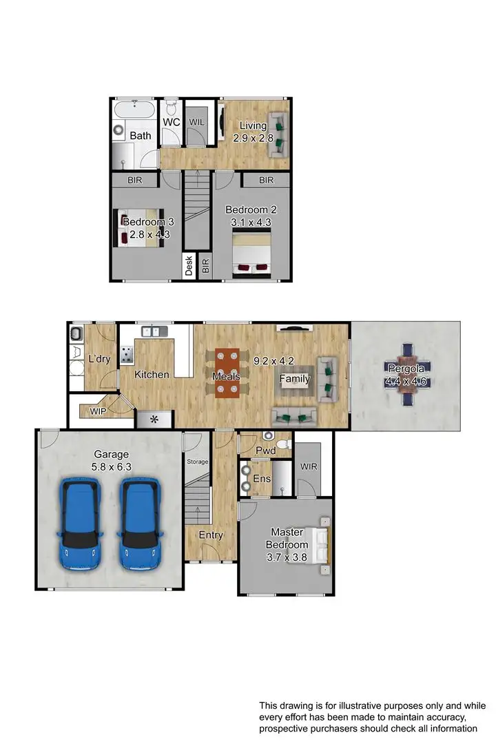 Floorplan of Homely townhouse listing, 2/12 Kilvington Court, Berwick VIC 3806