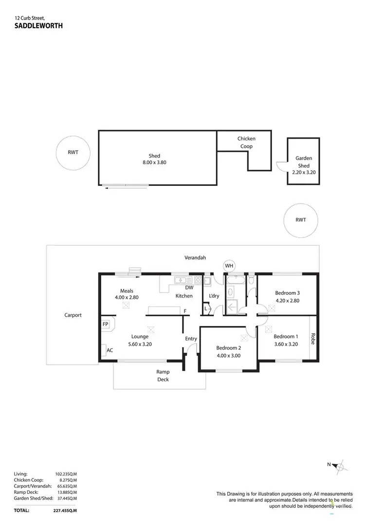 Floorplan of Homely house listing, 12 Curb Street, Saddleworth SA 5413