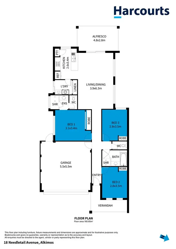 Floorplan of Homely house listing, 18 Needletail Avenue, Alkimos WA 6038