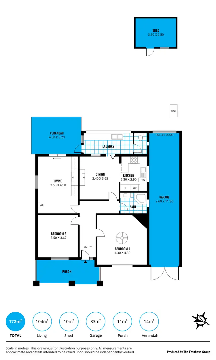 Floorplan of Homely house listing, 8 Swift Avenue, Melrose Park SA 5039