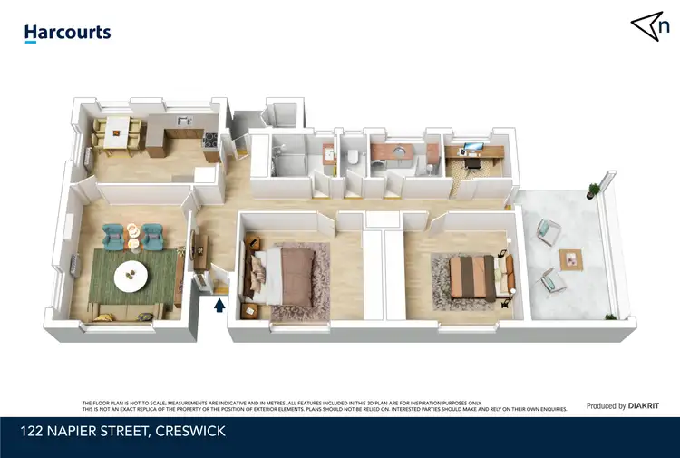 Floorplan of Homely house listing, 122 Napier Street, Creswick VIC 3363