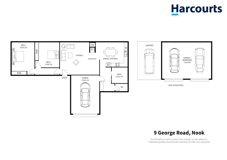 Floorplan of Homely house listing, 9 George Road, Nook TAS 7306
