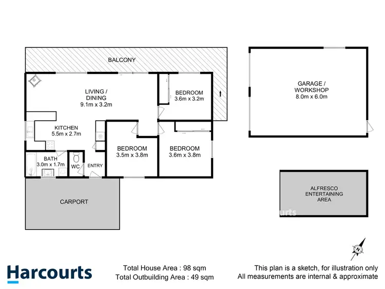 Floorplan of Homely house listing, 6 Bond Court, Murdunna TAS 7178