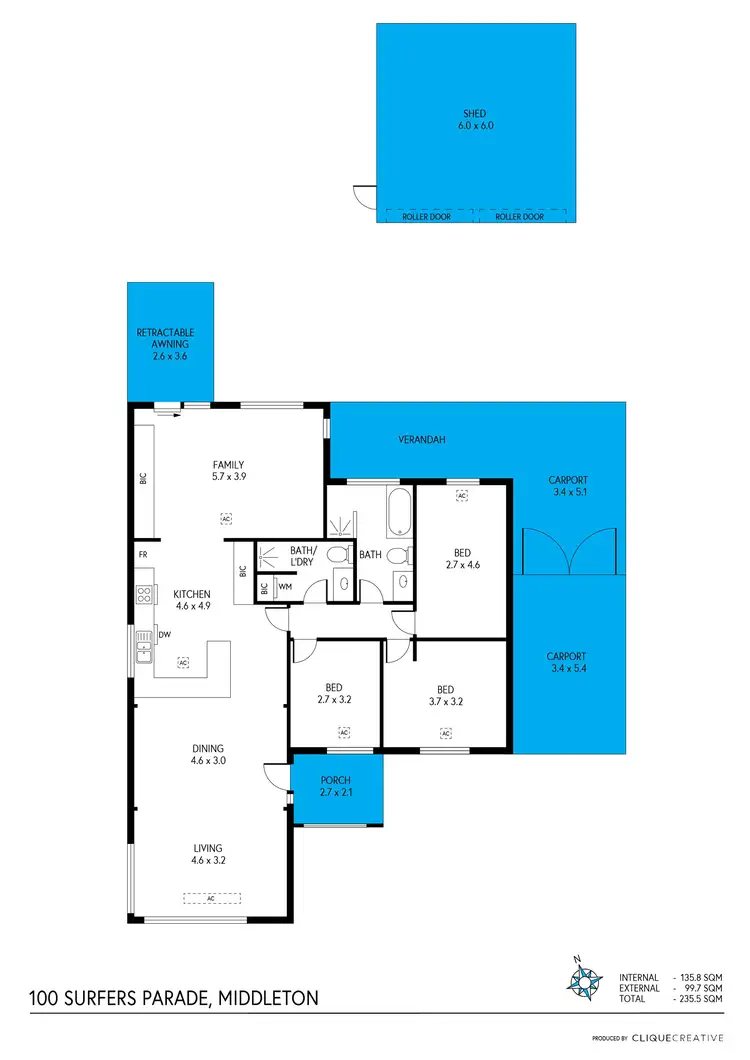 Floorplan of Homely house listing, 100 Surfers Parade, Middleton SA 5213