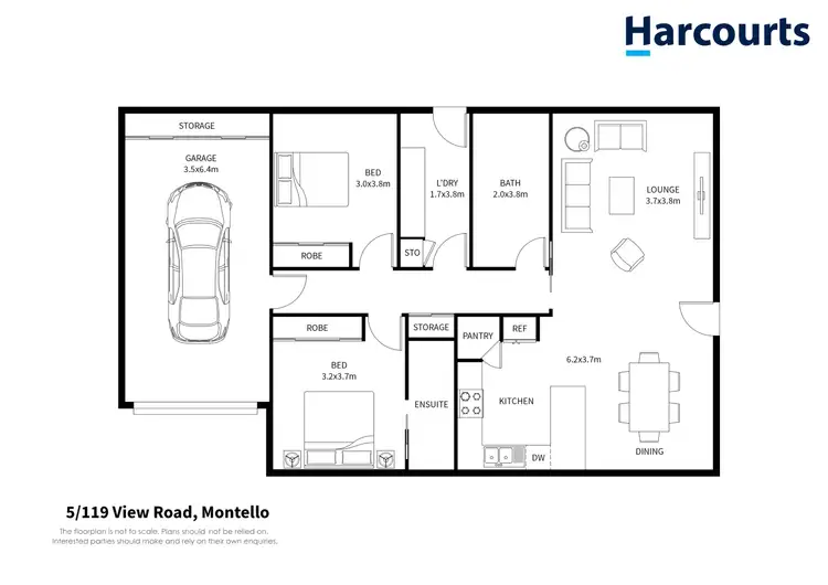 Floorplan of Homely house listing, 5/119 View Road, Park Grove TAS 7320
