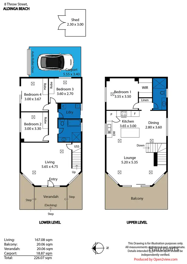 Floorplan of Homely house listing, 8 Throw Street, Aldinga Beach SA 5173