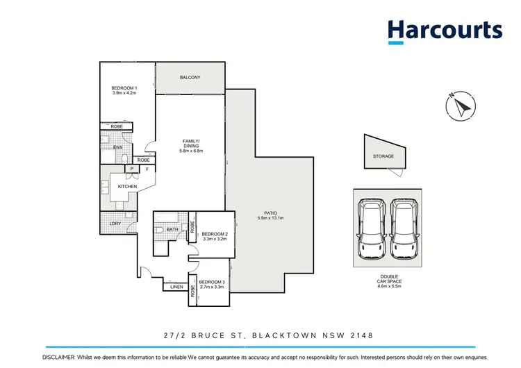 Floorplan of Homely unit listing, 27/2 Bruce Street, Blacktown NSW 2148