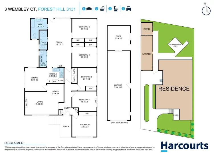 Floorplan of Homely house listing, 3 Wembley Court, Forest Hill VIC 3131