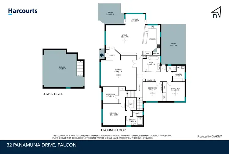 Floorplan of Homely house listing, 32 Panamuna Drive, Falcon WA 6210