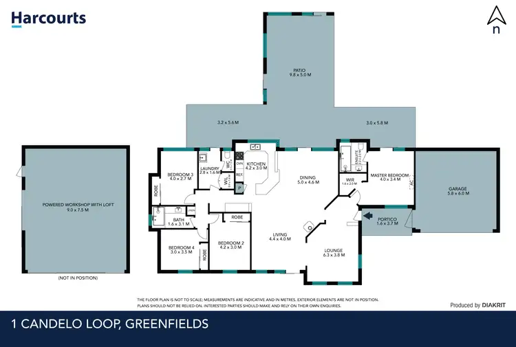 Floorplan of Homely house listing, 1 Candelo Loop, Greenfields WA 6210
