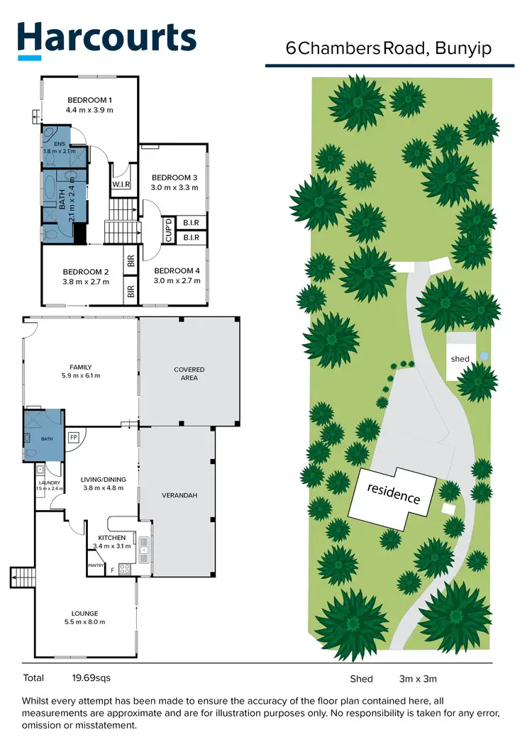 Floorplan of Homely house listing, 6 Chambers Road, Bunyip VIC 3815
