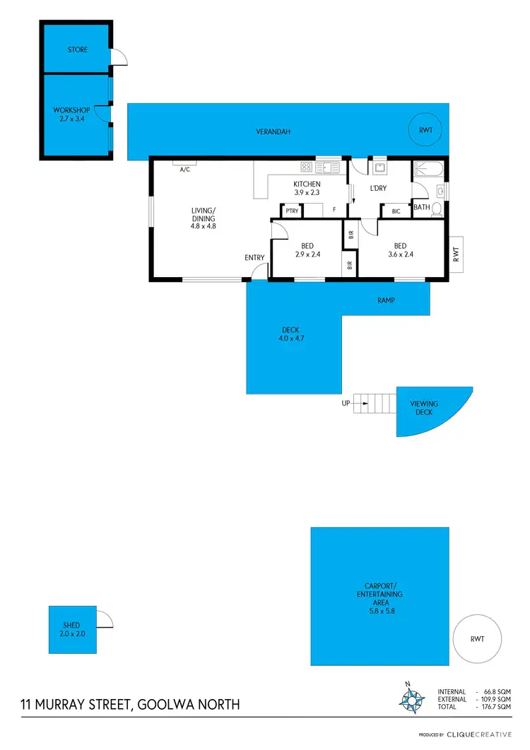 Floorplan of Homely house listing, 11 Murray Street, Goolwa North SA 5214