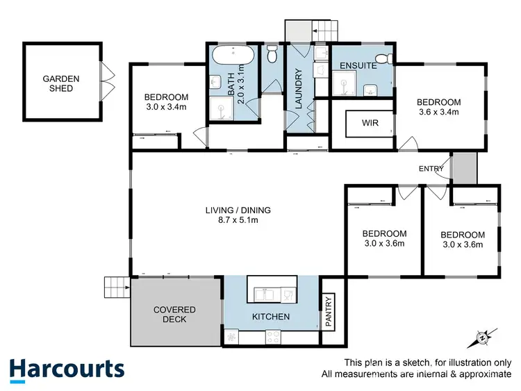 Floorplan of Homely house listing, 19 Kingsgate Circle, Huntingfield TAS 7055