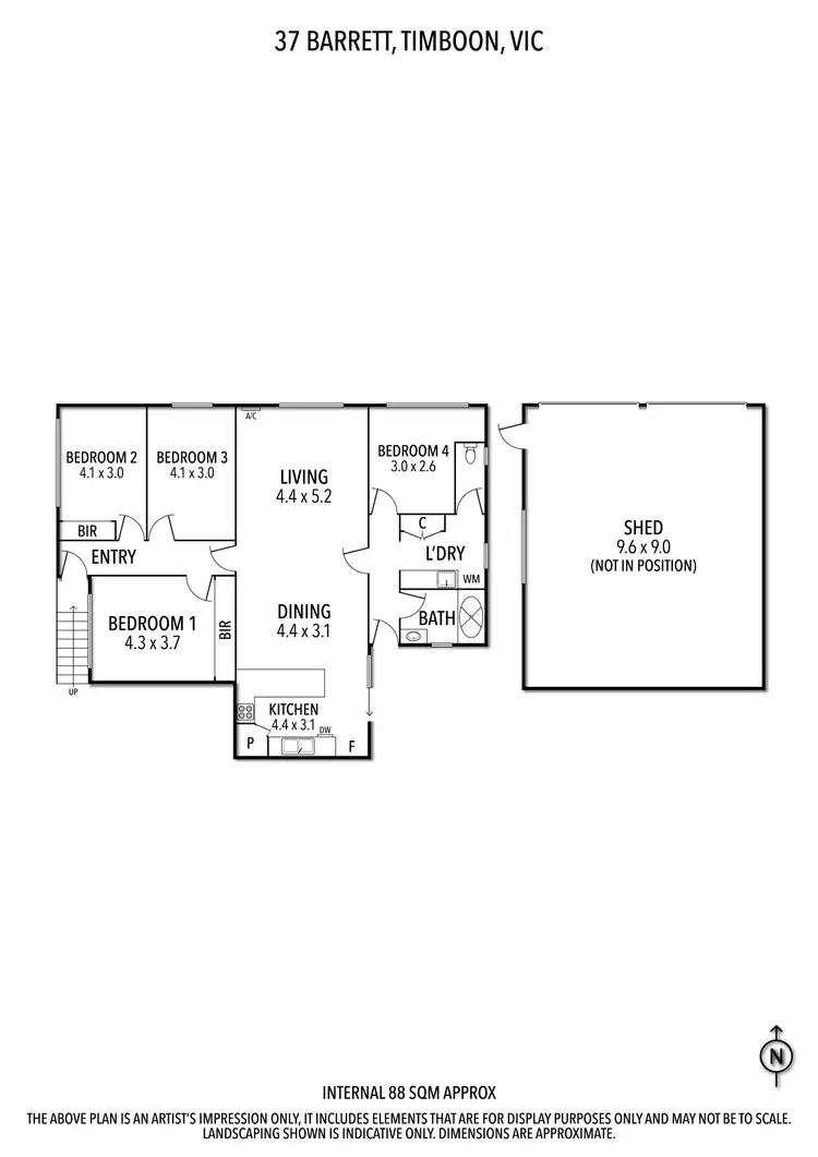 Floorplan of Homely house listing, 37 Barrett Street, Timboon VIC 3268
