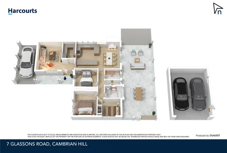 Floorplan of Homely house listing, 7 Glassons Road, Cambrian Hill VIC 3352