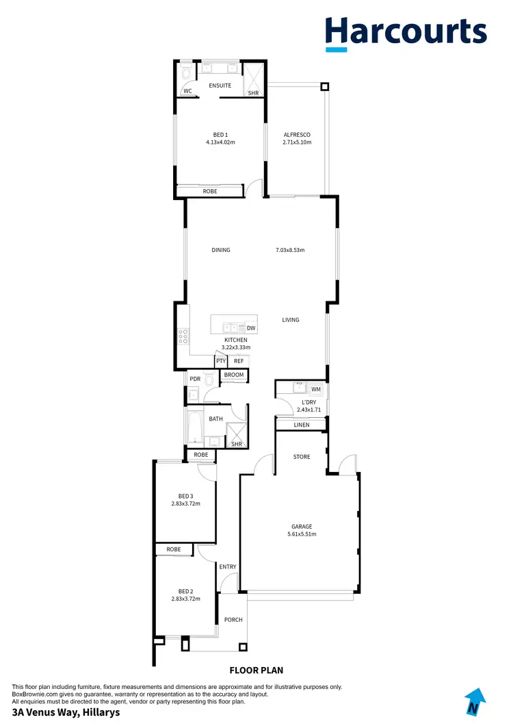 Floorplan of Homely house listing, 3A Venus Way, Hillarys WA 6025