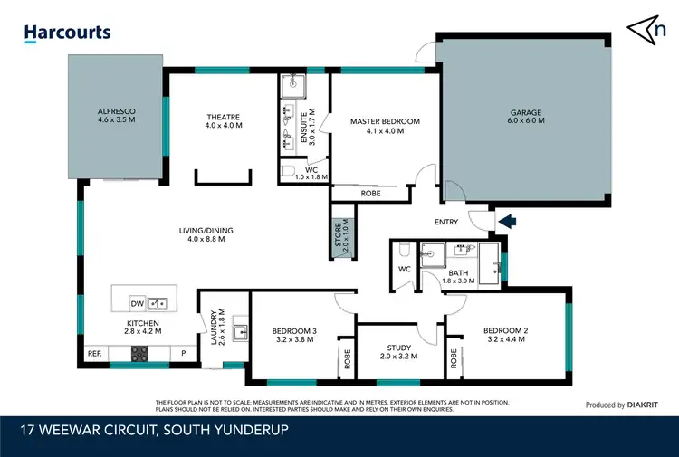 Floorplan of Homely house listing, 17 Weewar Circuit, South Yunderup WA 6208