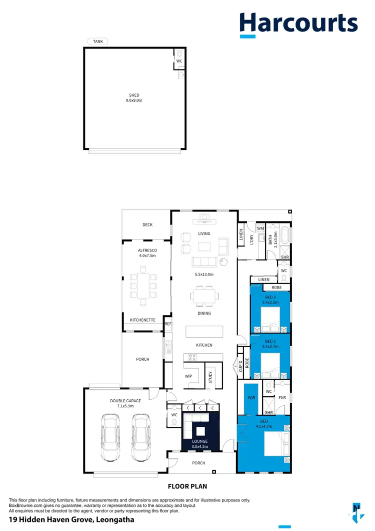 Floorplan of Homely house listing, 19 Hidden Haven Grove, Korumburra VIC 3950