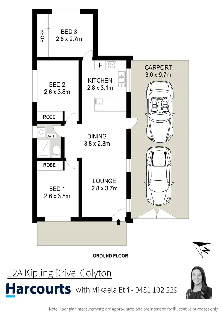 Floorplan of Homely house listing, 12A Kipling Drive, Colyton NSW 2760