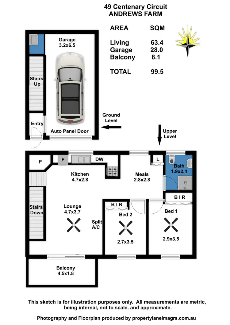 Floorplan of Homely unit listing, 49 Centenary Circuit, Andrews Farm SA 5114